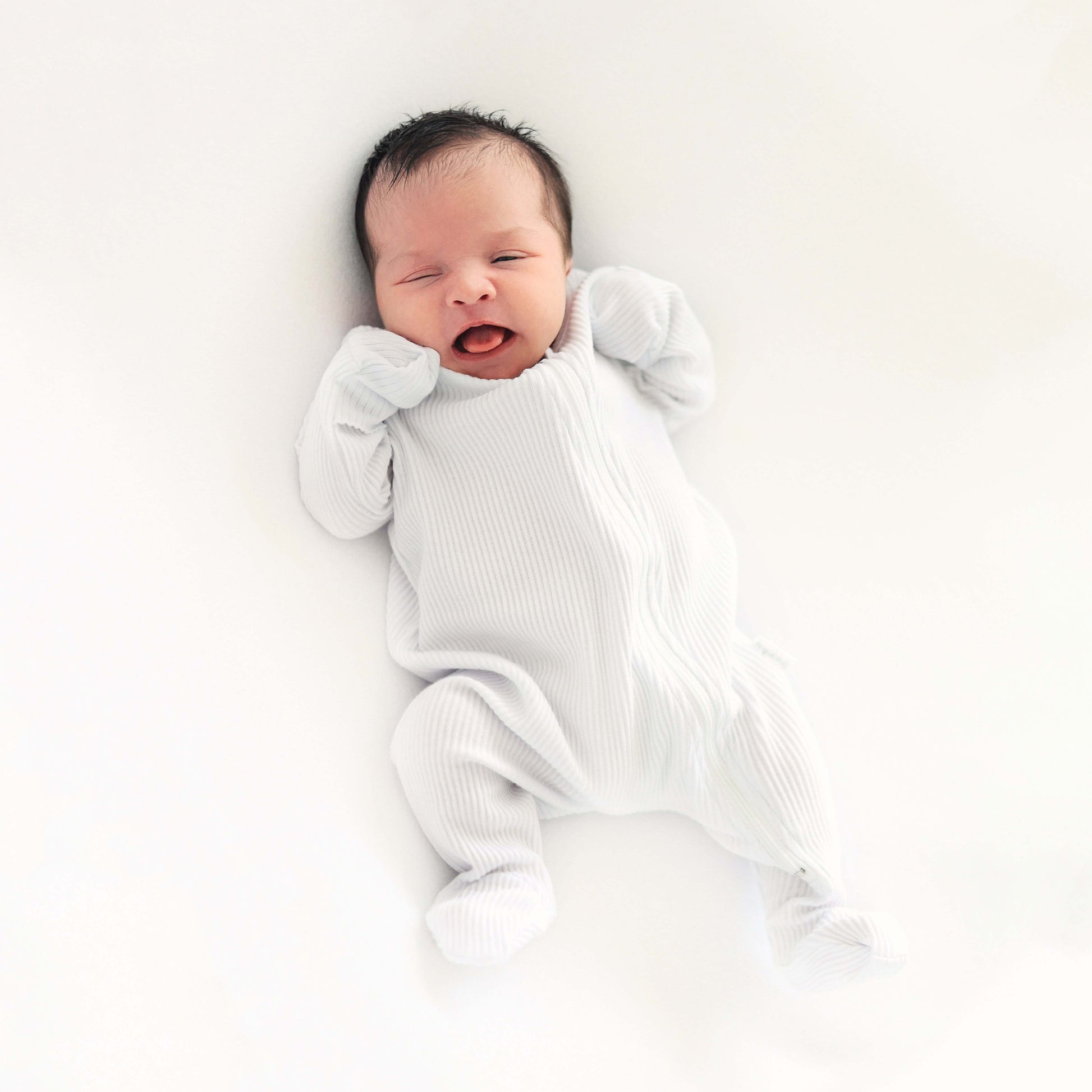 White Zip Sleepsuit-2